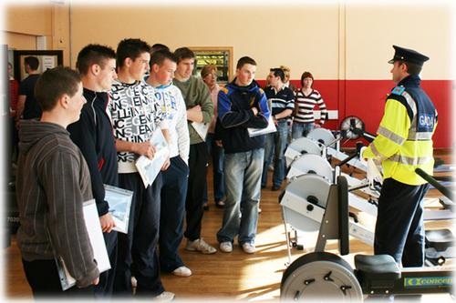 Group of students from Midleton CBS attend the Garda Open Day in Templemore - March '09